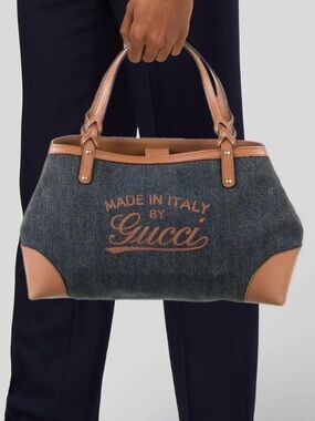 Gucci Denim Tote Bag